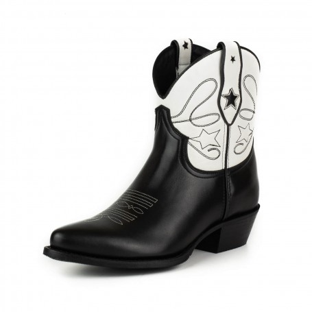 Mayura Boots 2374-STAR Napa Negra Napa Blanca