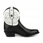 Mayura Boots 2374-STAR Napa Negra Napa Blanca