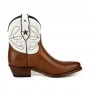 Mayura Boots 2374-STAR Pull Grass Castaño Napa Blanca